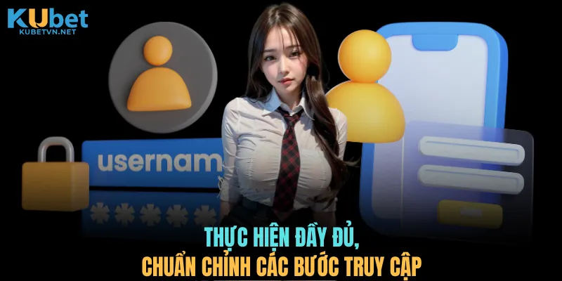Thực hiện đầy đủ, chuẩn chỉnh các bước truy cập